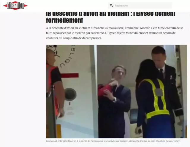 Eşinden tokat yiyen Macron'dan ilk açıklama