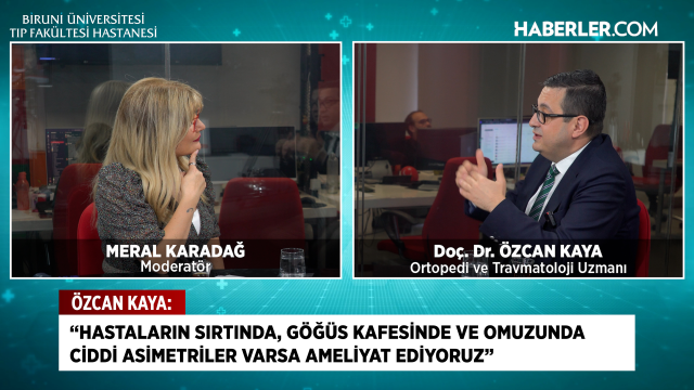 Özcan Kaya: En sık görülen skolyoz ergenlikte ortaya çıkıyor