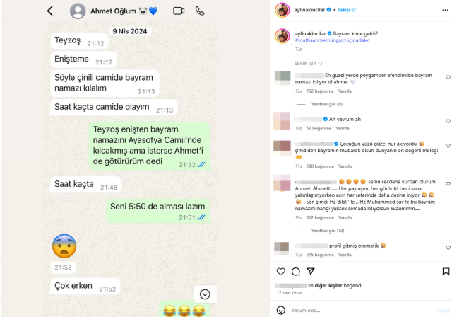 Minguzzi'nin teyzesinin paylaşımı yürekleri yaktı: Bayram kime geldi?