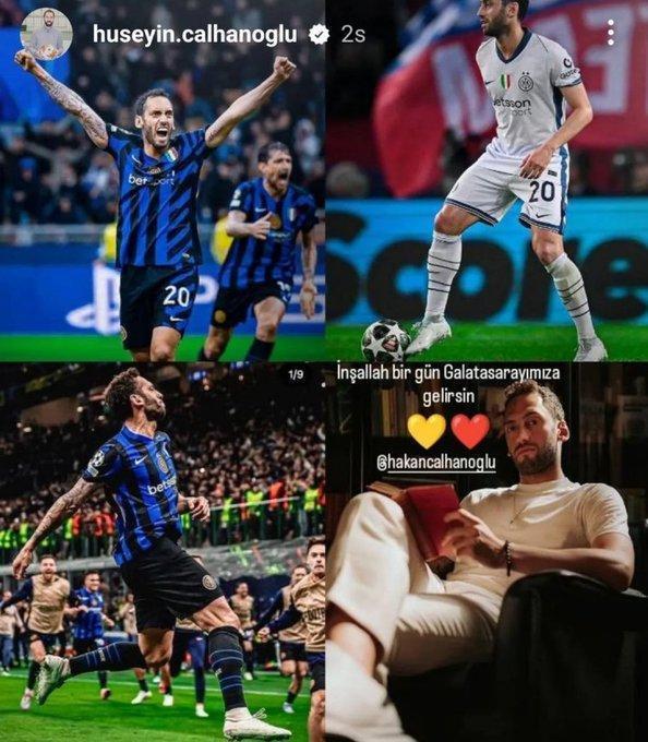 Hakan Çalhanoğlu'nun babasından Galatasaraylıları heyecanladıran paylaşım: 'İnşallah bir gün'